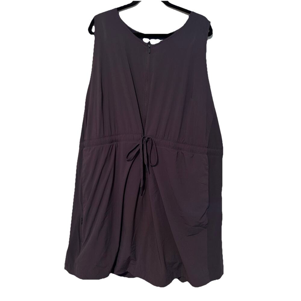 NEW! FLX Sport Dress Wmns 3X Gray Shorts Romper Sleeveless Vented Pockets Skort